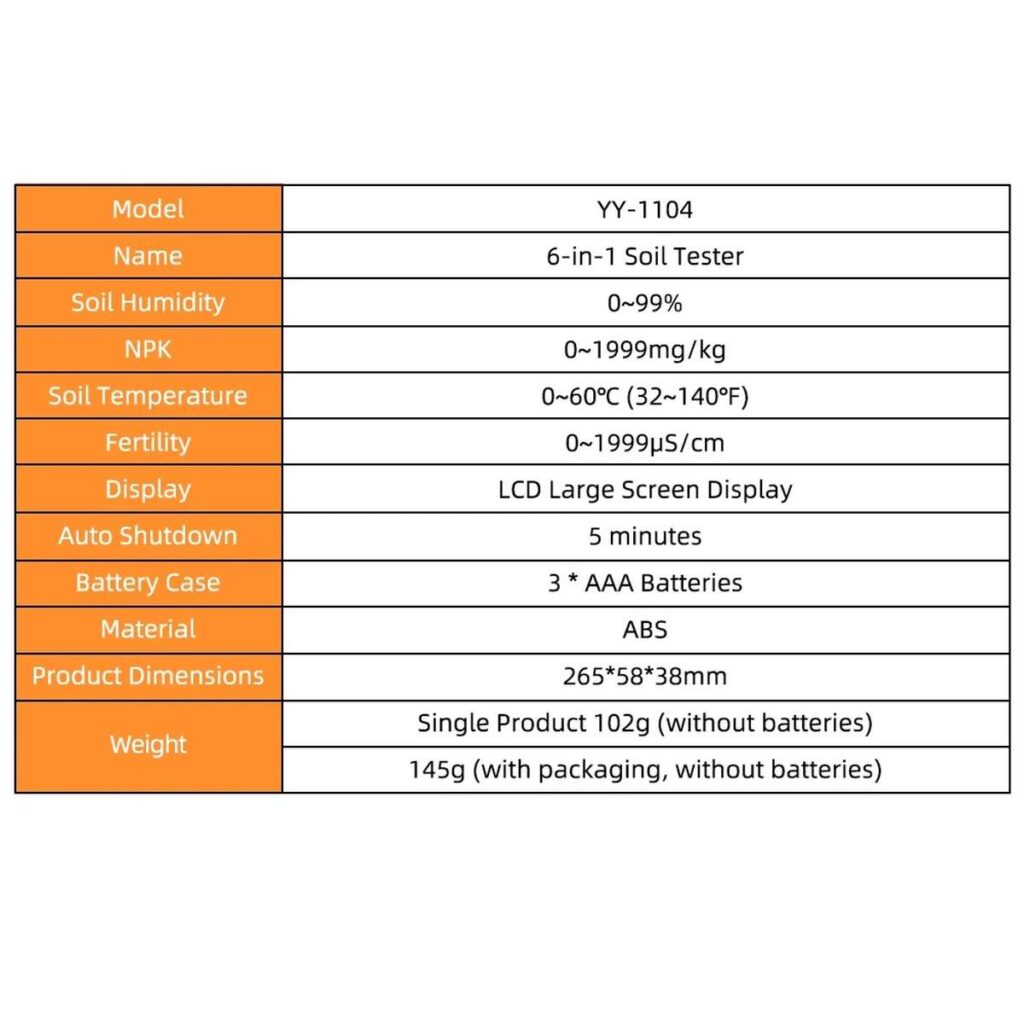 Creotech YY-1104 aparat NPK termometru si umidometru de sol