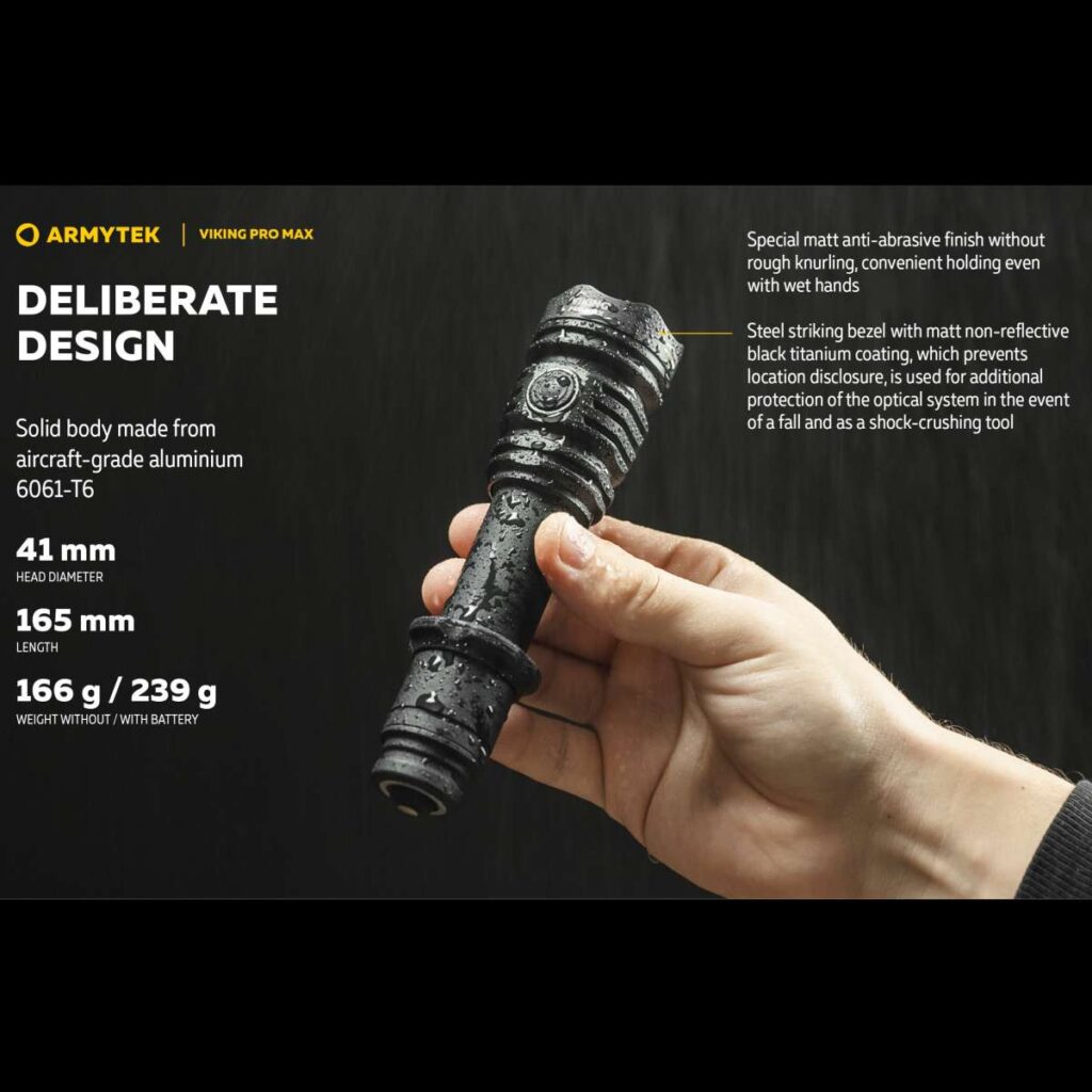 Armytek Viking Pro Max lanterna tactica cu incarcare magnetica