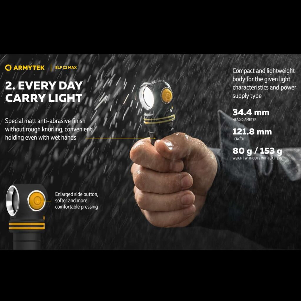 Armytek Elf C2 Max lanterna frontala magnetica puternica