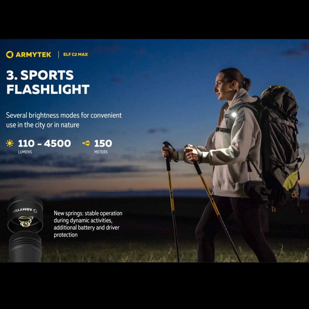 Armytek Elf C2 Max lanterna frontala magnetica puternica