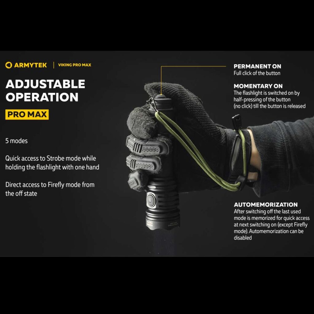 Armytek Viking Pro Max lanterna tactica cu incarcare magnetica
