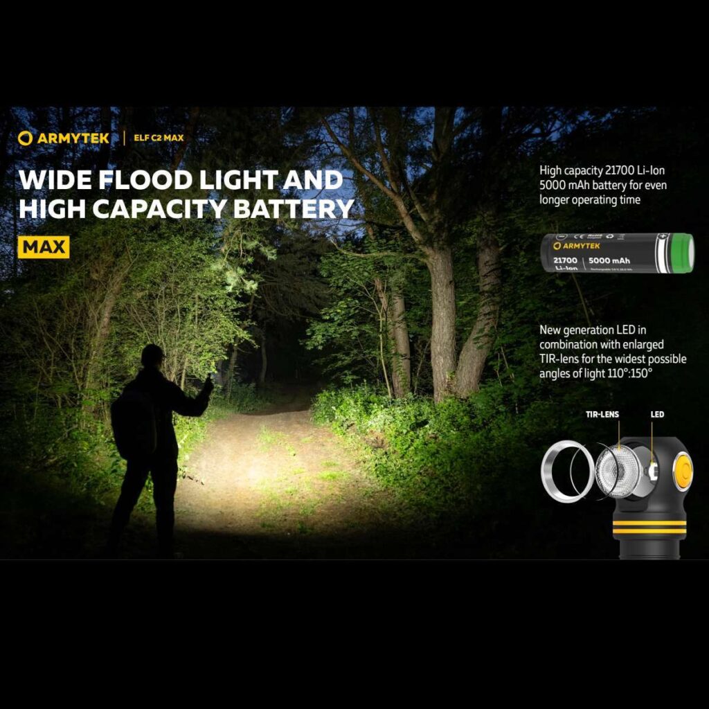Armytek Elf C2 Max lanterna frontala magnetica puternica