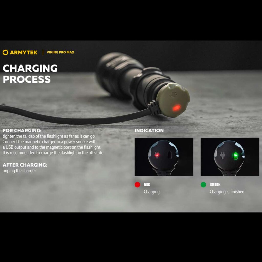 Armytek Viking Pro Max lanterna tactica cu incarcare magnetica