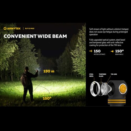 Armytek Elf C2 Max lanterna frontala magnetica puternica