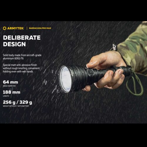 Armytek Barracuda Pro Max lanterna tactica, incarcare magnetica