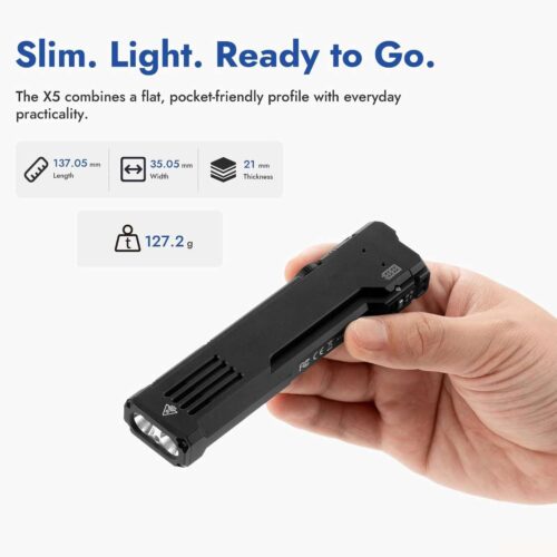 Wuben X5 lanterna multifunctionala cu laser verde si LED UV