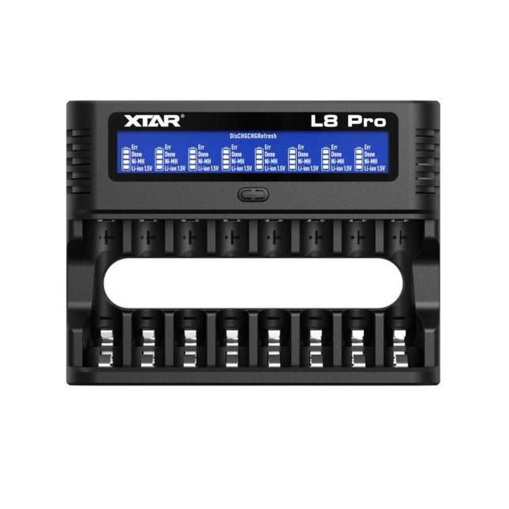 Xtar L8 Pro incarcator cu 8 porturi pentru acumulatori AA si AAA
