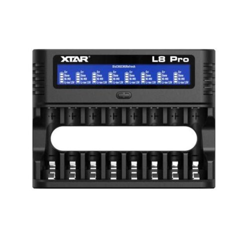 Xtar L8 Pro incarcator cu 8 porturi pentru acumulatori AA si AAA