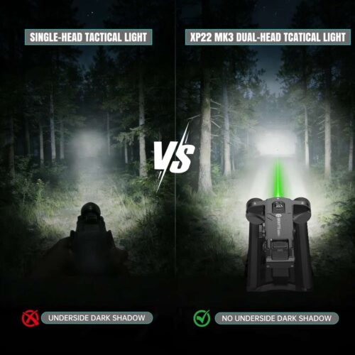 Brinyte XP22 MK3 lanterna militara cu laser cu prindere Picatinny