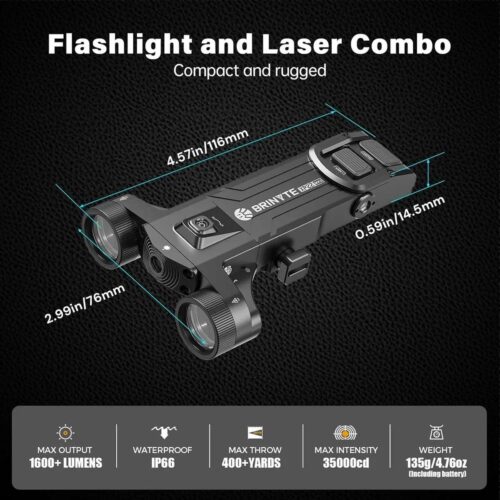 Brinyte XP22 MK3 lanterna militara cu laser cu prindere Picatinny