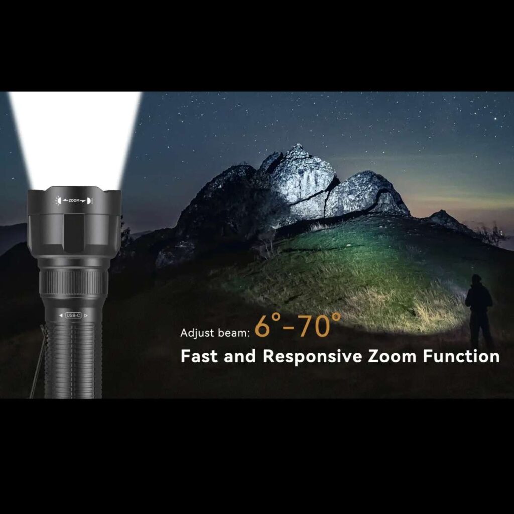 Brinyte ZT40 lanterna cu focalizare iluminat uniform