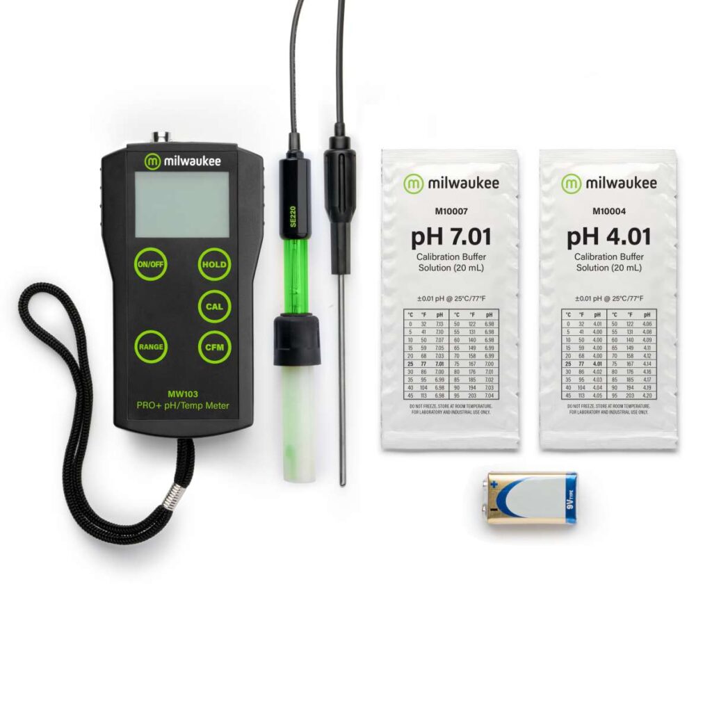 Milwaukee MW103 PH metru, termometru profesional